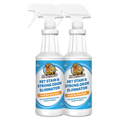 FurryFreshness taches-urine-chat-chien-2-pack élimine taches et odeurs tenaces.