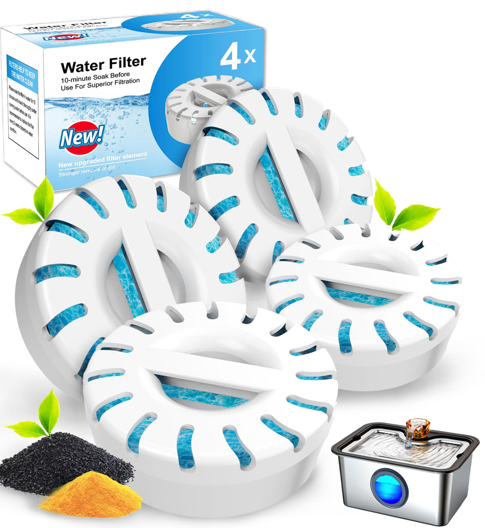 Filtre FurryPlanet pour fontaine grand chien, acier inox, eau plus claire