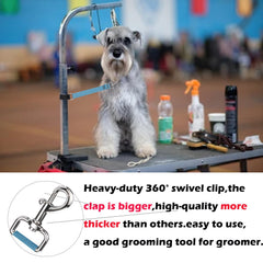 FURSDOLY attache-collier-chiens: fixation simple offrant une stabilité lors du toilettage.