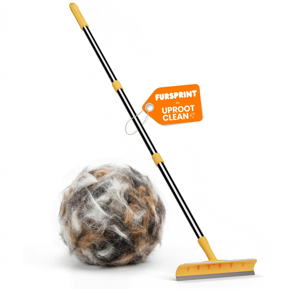 Râteau Fursprint ramasse-poils-tapis: élimine rapidement les poils sur tapis et moquettes.