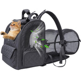 Furtent sac d animal tunnel extensible offrant un espace de repos.