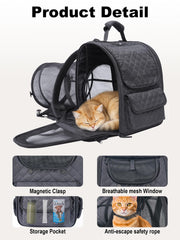 Furtent sac d animal ventilation par mailles triple pour meilleure aération.
