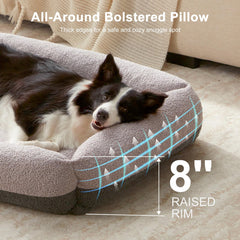 Lit FURTIME grand lit chien avec soutien orthopédique potentiel pour repos amélioré.