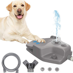 FURUISEN fontaine eau chien pédale – hydratation pratique en extérieur pour tous les chiens.