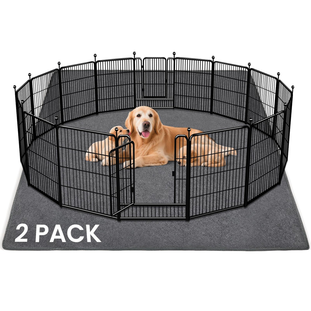 Tapis Furwey lavables pour chiens, ensemble 72x72, pratique et hygiénique.