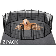 Tapis Furwey lavables pour chiens, ensemble 72x72, pratique et hygiénique.