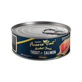 Fussie Cat Market Fresh – boîte 5,5 oz truite et saumon, idéal repas équilibré pour chats.