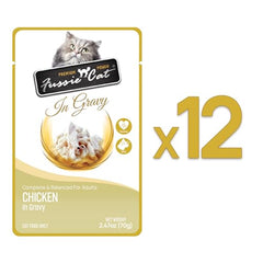 Fussie Cat Premium Poulet en Sauce - morceaux appétissants pour repas équilibré
