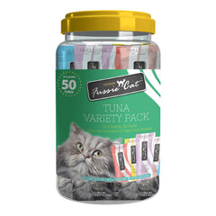 Purée Fussie Cat en tubes, format 50 unités pratique à servir