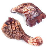 Jouet Fuufome indestructible en forme de côtes de porc, parfait pour mâcheurs forts.