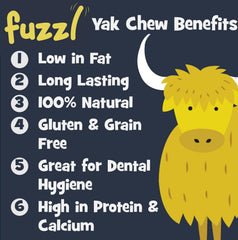 Fuzzl Yak Chews Menthe fraîche : fraîcheur agréable et hygiène bucco-dentaire possible.