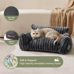FWERDG canape-animaux-douceur-tissu-peluche chaleur et confort toute l'année.