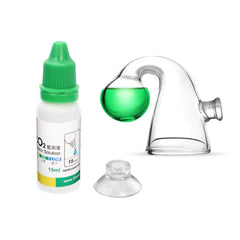 FZONE vérificateur de gouttes CO2 en verre pour lire les niveaux.