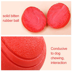 Balle GaesQae 7 cm en caoutchouc dur pour chiens agressifs et robustes.