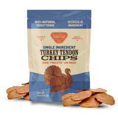 Gaines Family Farmstead Tendon-dinde chips-hero : croquant protéiné pour chiens actifs.