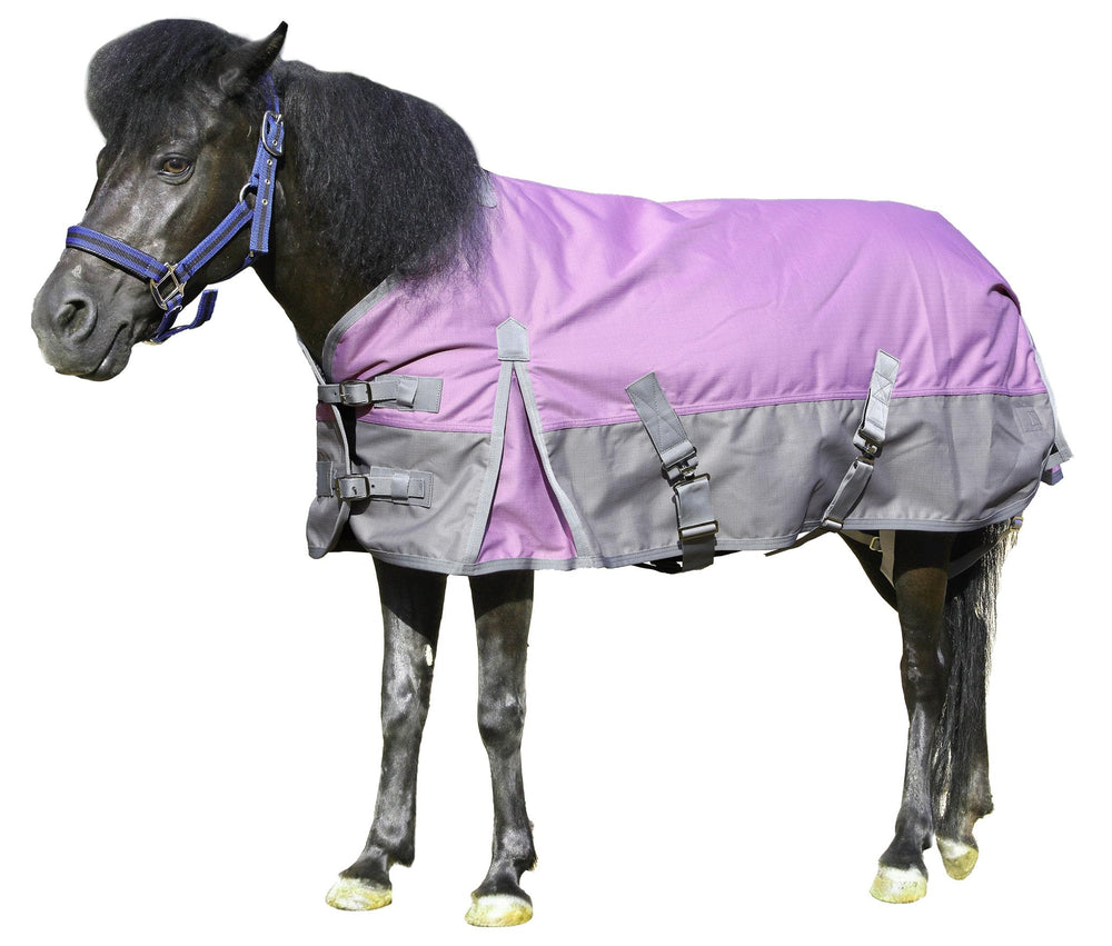 Couverture Gallopoff mini-cheval Ripstop 1200D, protection durable contre les intempéries.
