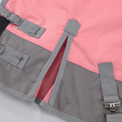 Gallopoff mini-cheval rose, attaches-jambes: stabilité et absence de glissement.