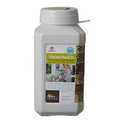 Gamma Vittles Vault, conteneur carré hermétique pour croquettes, protège l’alimentation canine.