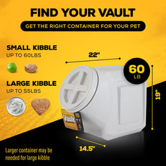 Gamma2 Vittles Vault design empilable: optimise l’espace tout en restant accessible.