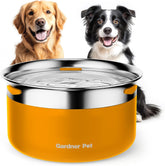 Gardner Pet bol eau inox-304, gros plan montrant durabilité et sécurité sanitaire.