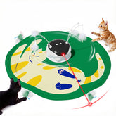Gardner Pet jouet interactif 5-en-1 avec cache et plume, stimulation mentale pour chats.