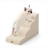 Gardner Pet escaliers pour chien à quatre marches beige facilitant l’accès au canapé.