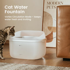 Gardner Pet Fontaine flux vortex attire les chats pour boire plus facilement.