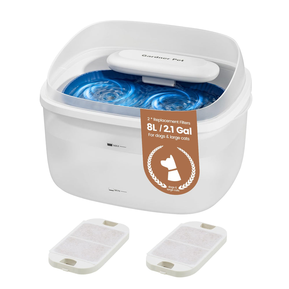 Gardner Pet fontaine d'eau pour chien grand format 8L hydratation durable