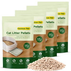 Gardner Pet Pellets Litière Chat – contrôle des odeurs pour une litière plus fraîche.