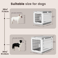 Gardner Pet roulettes cage chien, déplacement facile dans la maison et voyage