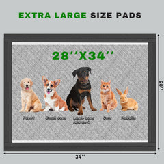 Gardner Pet Tapis Pipi Charbon, bordure renforcée pour contenir le liquide.