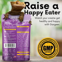 Gargeer mélange premium gecko crête, solution pratique prête à servir.