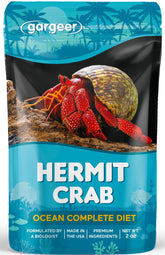 Gargeer Ocean Blend — étiquette du produit montrant le mélange complet pour crabe hermite.