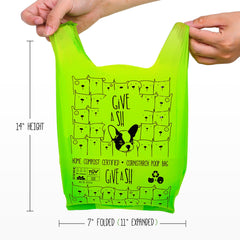 Sacs G.A.S déjections chien compostables emballage recyclé, réduction des déchets.