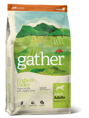 GATHER Endless Valley sac de 16 lb vegan, pratique pour l’alimentation quotidienne du chien.