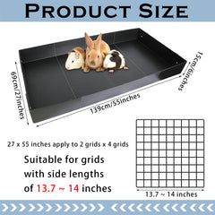 Tapis plastique imperméable Geelin pour cage, nettoyage facile.