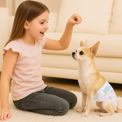 GEHUIZER couches pour chien rose — taille reglable pour petites chiennes.