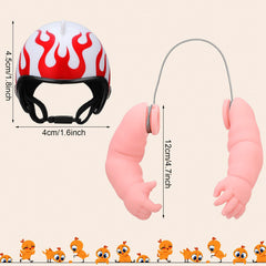 Casque poulet Gejoy, protection legere pour jeux et photos.