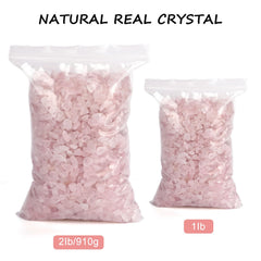 Gemshan éclats quartz rose 7-9 mm, parfait pour créations artisanales et bijoux.
