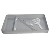 Generic bac-litiere chat plat large: espace généreux pour contenir plus de déchets.