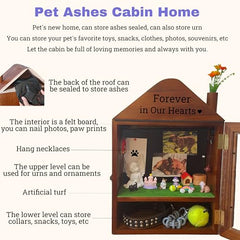 Generic cabane animale cache-dos-toit, compartiment secret pour les cendres.