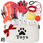 Panier cadeau Generic pour chien prêt à offrir.