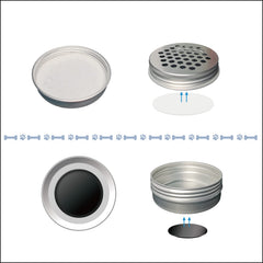 Generic conteneurs olfactifs chien aluminium durable et léger.