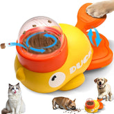 Generic distributeur-gourmand interactif canard jaune-orange, stimulation mentale pour chien.