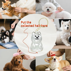 Generic pendentif acier inoxydable, souvenir poils chien, look discret