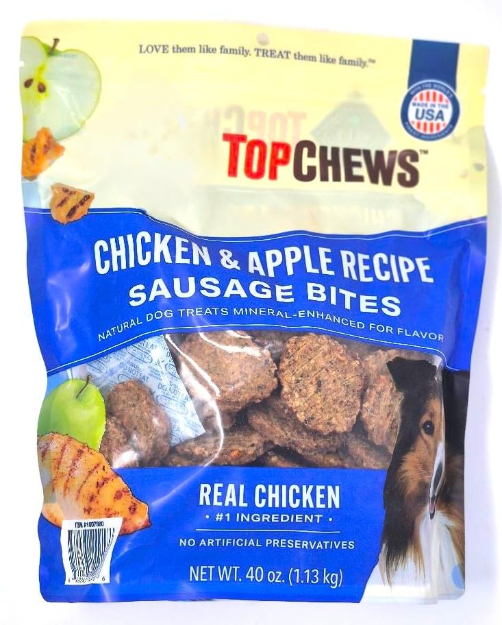 Generic bouchées poulet et pomme, friandise savoureuse pour récompenser votre chien