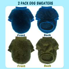 Pull polaire Generic pour petit chien vert foncé, confort et maintien sécurisés en déplacement.