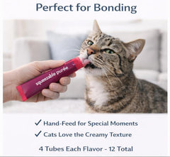 Generic tubes purée-thon dans-main – dosage facile pour l’entraînement et le lien avec votre chat.