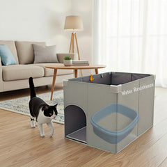 Gesomepurrz enceinte-litiere-chat grand ouvert en haut pour plus de confort