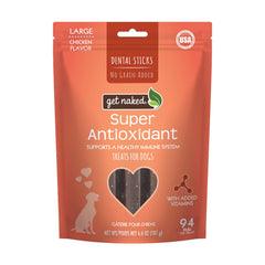 Get Naked bâtonnets dentaires antioxydants grain-free, pour chien.